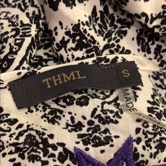 THML Anthropologie Boho Dress With Embroidery Sz S - Picture 8 of 8